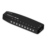 DigiShark 8 Way TV Aerial Signal Booster&Splitter Amplifier, Improves Picture Quality&Channel Reception, IR Bypass Compatible, Built-In 4G/5G LTE Filter, Freeview HD UHF Ch 21-60, 4K, FM&DAB