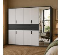 Digit 270Cm 6 Door Wardrobe With Mirror