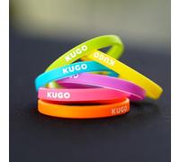 Digit Dodgems: Custom Silicone Rings for KUGO Pucks, 6-Pack, Pink, Yellow, Blue, Green, Purple, Orange