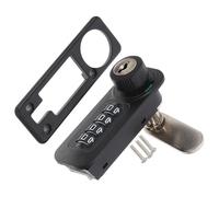 Digit Mechanical Combination Cabinet Lock for Drawers and Lockers | Black Steel and Plastic Build, 10,000 Code Settings, Retro Style for Maintenance Teams