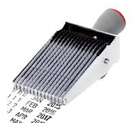 Digit Number Roller Stamp - PP + 16.3x6.2x3cm | Rolling Stamp | Date Stamps | 14 Digit English Letter Changeable Imprint Tool for Business Office Labeling, Digits Alphabet Rolling Rubber Stamps