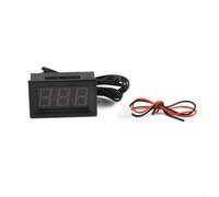 Digital 12V LED Thermometer with External Probe for Accurate Monitoring in Vehicle Electrical Systems Pool Heaters and Aquarium Setups (Blue)