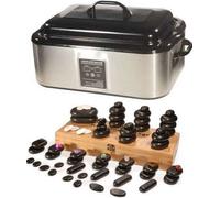 Digital 18 Quart (17 litres) HOT Stone Heater and 64 Piece Basalt HOT Stone Set for Massage Relaxation Therapy …