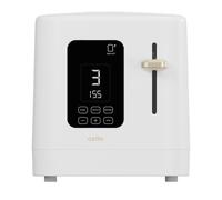Digital 2 Slice Toaster with Timer, 800W, Digital Control Panel, Wide Slot, 7 Browning Levels, Auto Stop Cello White One Size