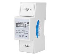 Digital 2P Din Rail Electric Meter, Electronic KWh Meter, Compact Design - Transparent Terminal Cover, Accurate Energy Measurement, Ideal for Industrial Use