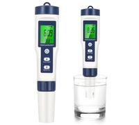 Digital 5-In-1 Water Quality Meter, Portable Tds Tester With Lcd Backlight, Ph Ec Salt Temp Detection Pen, Pool And Drinking Water Analysis Tool