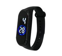 Digital 50M Wrist Fashion Silicone LED Sports Unisex Watch Men's Watch Tech Watches for Men (Black, One Size)