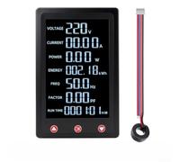 Digital AC Power Meter 80-260V 100A With LCD Display And Overload Alarm
