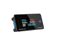 Digital AC Power Meter, LED Voltmeter, 50-300V With Reset Feature And Power Off Memory For Electrical Data Tracking(KWS-AC300-20A)