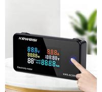 Digital Ac Voltage Current Power Energy Meter with 360° Full-View Color LCD 50-300vac / from 0 to 100a / 0 Through 30kw Toroidal Transformer (KWS-AC300 to 100A) for Function