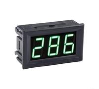 Digital AC Voltmeter 70V-500V Range LED Screen Voltage Monitor Red Green Blue Options 2-Wire Install for Circuit Testing 48mm(Green)