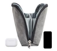 Digital Accessories Storage Bag,Electronic Organizer Bag - Electronic Accessories Carrying Bag,Mobile Phone Storage Bag for Power Bank Data Cable Multifunction, Dark Grey Colour, se beskrivning