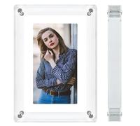 Digital Acrylic Photo/Video Frame, 7 Inch, IPS Screen (1024 x 600), 4GB Memory, 1500mAh Built-in Battery, Multimedia Stereo x2 Speakers, for all Occasions