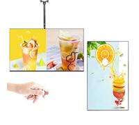 Digital Advertising Display Screen, 24-32 inches, WiFi Enabled with Timer, Wall-Mounted Board for Restaurants and Cafes