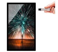 Digital Advertising Display Screen for Video and Image Playback, Wall-Mounted or Embedded, Landscape or Portrait Orientation, Remote or USB Release