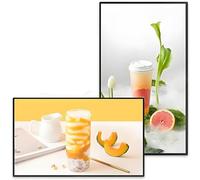 Digital Advertising Display Screen, HD Menu/Promotion Display, Wall-Mounted with Built-in Speaker, Ideal for Advertising and Photo Frame