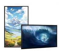 Digital Advertising Media Player with LCD Monitor Screen, USB Plug&Play, HDMI/WiFi Connectivity, Landscape/Portrait Switching, Looping & Smart Split Screen for Business Displays