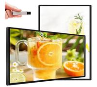 Digital Advertising Screen, 18.5''/21.5''/24''/27''/32''/43'' Commercial Advertising Screen Digital Kiosk Video Player, Landscape/Portrait, Wall Mounted, Supports Picture and Video 18.5"