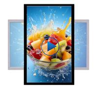 Digital Advertising Screen, 18.5" Media Player, HDMI/USB/WiFi Compatible, Portrait/Landscape Display for Kiosk and Restaurant Use