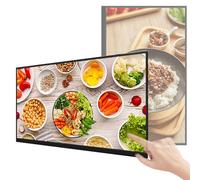 Digital Advertising Screen, 23.6 Inch Menu Board Desktop Signage Display for Commercial Use, Ultra-High Brightness, Smart Split Screen Functionality