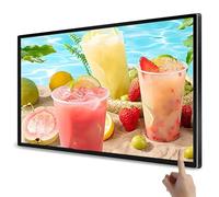 Digital Advertising Screen, Commercial Signage Display for Restaurants and Shops, Remote/USB Release, Wall-Mounted/Embedded, 23.6 Inch Landscape/Portrait