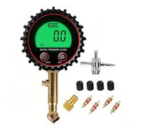 Digital Air And Low Pressure Gauge With 1/4'' NPT Bottom Inlet And Rubberized Exterior For Industrial, Automotive, And Facility Management Tasks