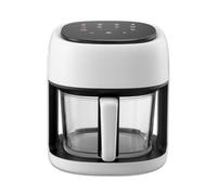 Digital Air Fryer, 4.5L Air Fryer Oven with 8 Cooking Presets and Air Fryer Accessories for Fries, Steak, Fish, Shrimp, Chicken, Baking, Rotisserie (Color : White, Size : 4.5L)