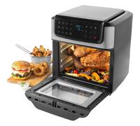 Digital Air Fryer XL 12L 1800W Mini Oven Roaster Oil Free 3 Racks Salter Black