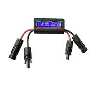 Digital Aircraft Power Meter 150A 200A Solar Battery Tester LCD Display Voltage Current Power Analyzer with Photovoltaic Connector for Electric Vehicle Testing(200A)