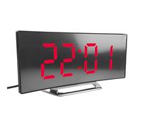 Digital Alarm Clock - 1 Portable Curved Electronic Silent Alarm Clock, Digital Clocks | Electronic Clocks Large Screen - Suitable For Living Rooms, Kitchens, Bathrooms, And More, It Is An Easy-to-rea