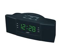 Digital Alarm Clock Bedside Radio Alarm Clock, Controlled Wireless LED Screen With AM And FM Radio Functions, Easy To Use (Color : Green)