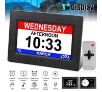 Digital Alarm Clock Day Date Calender For Memory Loss Dementia Elderly Reminder