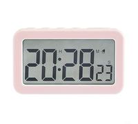 Digital Alarm Clock Featuring 12/24 Hour Mode, Snooze Function, and Date Display for Enhanced Time Management (for PINK)