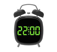 Digital Alarm Clock Loud Double Bells Desk Alarms Dimmable Display Easy To Read Progressive Sound Design Retro Digital Alarm Clock