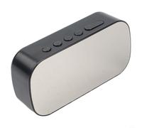 Digital Alarm Clock with 5 Level Brightness Control Great Addition to Your For Bedroom or Office Decor (B-White)