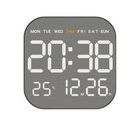 Digital Alarm Clocks for Bedrooms | Digital Large Display Multifunctional Aesthetic - Home Desk Clock - for Bedrooms Bedside Room Home Dorm Offices School Nursery Travel Table