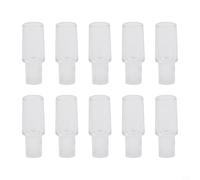 Digital Alcohol Tester Nozzles 10 Pcs Pack for Professional Breathalyzer Testing, Transparent Plastic Mouthpieces Compatible with LCD Dis