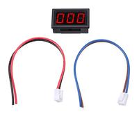 Digital Ammeter DC 0 to 1.00A Current Meter Panel with 3 Digits Yellow LED Display and Micro Adjustment for Teaching Instruments Power Supplies Welding Machines and Mechanical (Font backlight red)