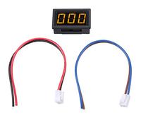 Digital Ammeter LED Current Meter High Accuracy DC 0 1A Adjustable Micro Ampere Panel Meter for Teaching Instruments Stabilized Power Supply Welding Machines (Yellow font backlight)