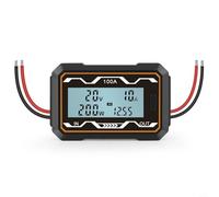 Digital Ampere Watt Meter for RC Battery and Solar Power Analysis, 100/150/200A Current with LCD Display, 0-60V Voltage Measurement, Energy AH Power W(100A)