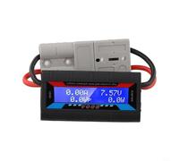 Digital Ampere Watt Meter with Backlit LCD for Solar Power Systems RV Applications and Model Aircraft Current Power and Voltage Analysis (200A)