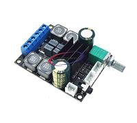 Digital Amplifier Board,50W+50W HiFi Dual-Channel Stereo Audio Amplifier Subwoofer DC10-25V Digital 2.0 Amp Module with Steel Volume