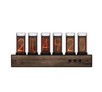 Digital Analog-Digital Clocks Clock Electronic Nixie Table Tube Desk Led Desktop Home Decor Garden Gifts for Friends and Children, Christmas, New Year, Birthday, Valentine's Day, LJJY-KK