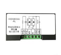 Digital Analog Input Display Meter with for Relay Output for 0-10V / 2-10V / 0-20mA / 4-20mA Industrial Process - HXDSBOXA-for RL, 79x43x2
