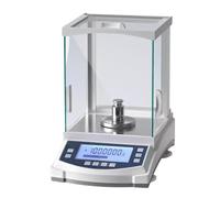 Digital Analytical Balance, 0.1mg Precision Scale with LCD Display, Windshield, RS232 Interface for Jewelry & Scientific Research