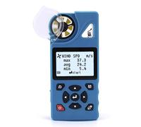 Digital Anemometer, Handheld Wind Speed Meter, 7 Measurement Modes - Air Volume, Temperature, Humidity, and More, 8000 Groups Data Storage, for Weather Stations
