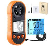 Digital Anemometer,Handheld Wind Speed Meter,Air Flow Velocity Meter for Measuring Wind Speed/Temperature with Backlight LCD,for Shooting, HVAC, Drone Flying,Windsurfing, Sailing, Surfing, Fishing