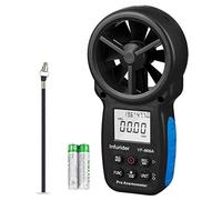 Digital Anemometer,Handheld Wind Speed Meter Gauge High-precision Wind Speed, Wind Temp, Air Flow Measurement with Data Hold & USB Connected Wind Velocity CFM Tester(INFURIDER YF-866A)