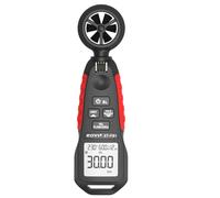 Digital Anemometer Handheld Wind Speed Meter, Measures Wind Velocity, Temperature, CFM, MAX/MIN/AVG, Backlit LCD - ZOYI ZT-FS1 for HVAC, Sailing, Drones, Golf, Hiking