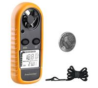 Digital Anemometer Handheld, Wind Speed Meter Wind Gauges Air Flow Velocity Meter for Measuring Wind Chill Temperature Speed, Wind Meter Thermometer Gauge for Shooting Windsurfing Fishing Hunting